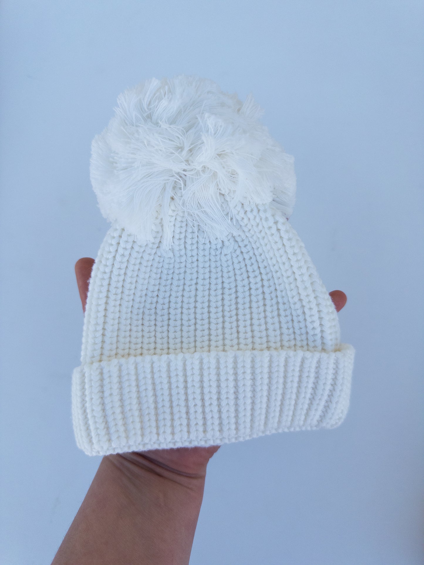 Knit pom  Pom beanie
