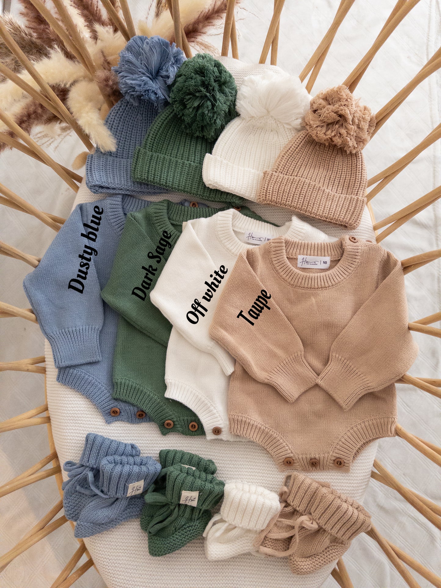 Embroidered He Answered  Knit Romper(ROMPER ONLY)