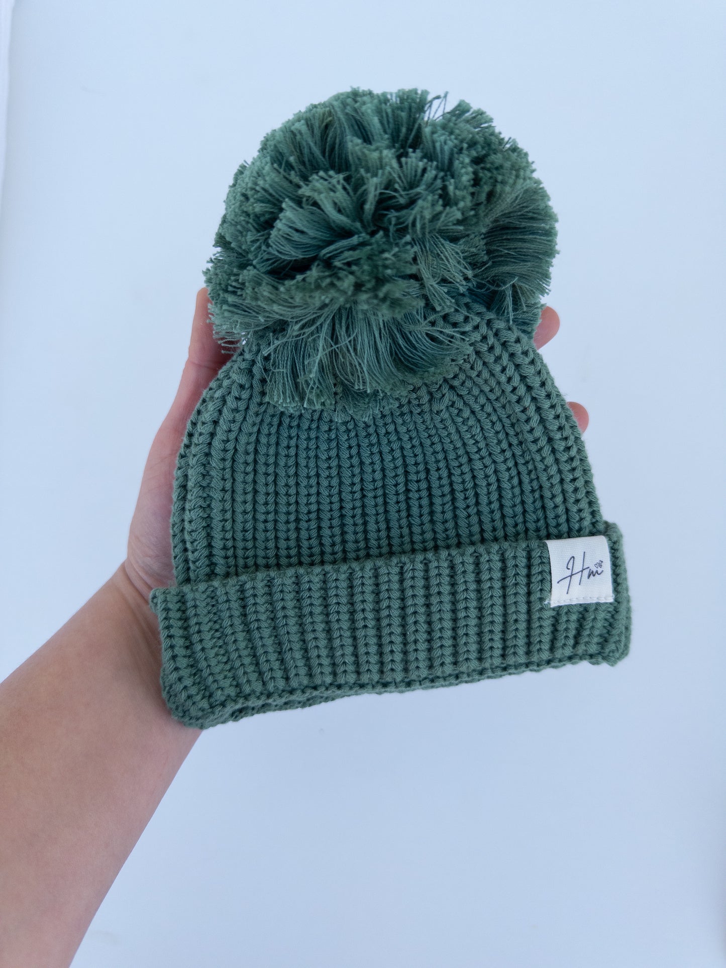 Knit pom  Pom beanie