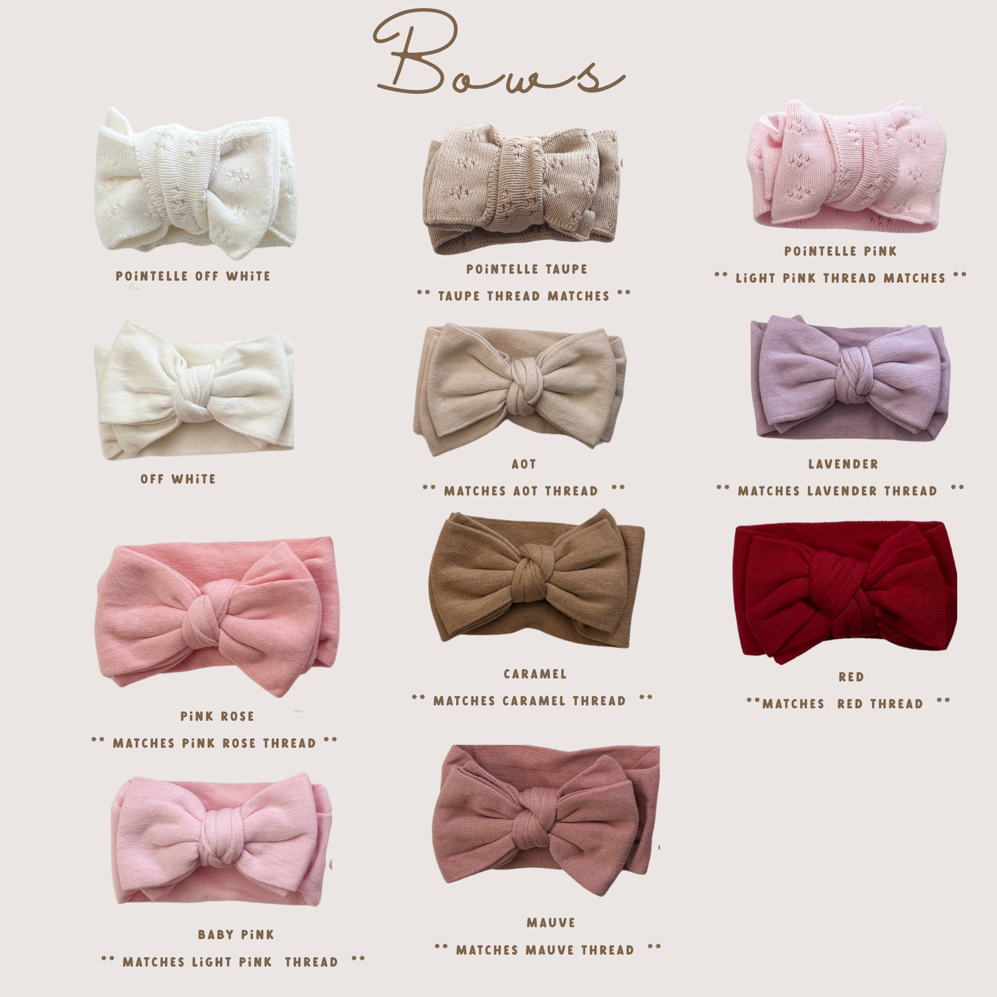 KNIT BOW 