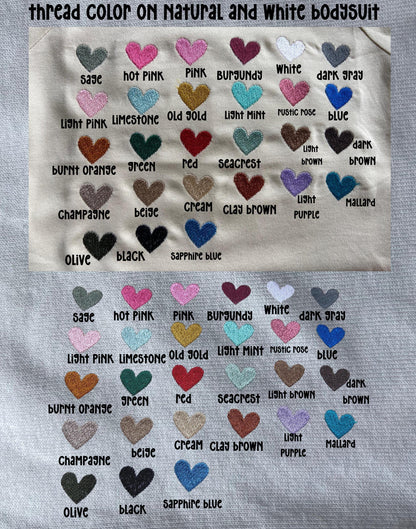 Embroidered First Grandbaby Bodysuit: Pregnancy Announcement Gift