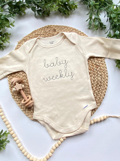 Embroidered Name ONESIES® Brand: Personalized Baby Bodysuit