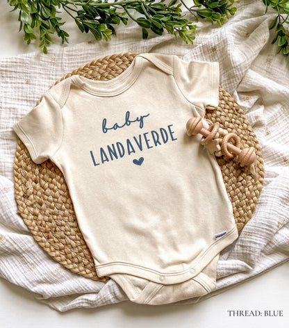 Embroidered Baby Name ONESIE®: Personalized Cotton Bodysuit